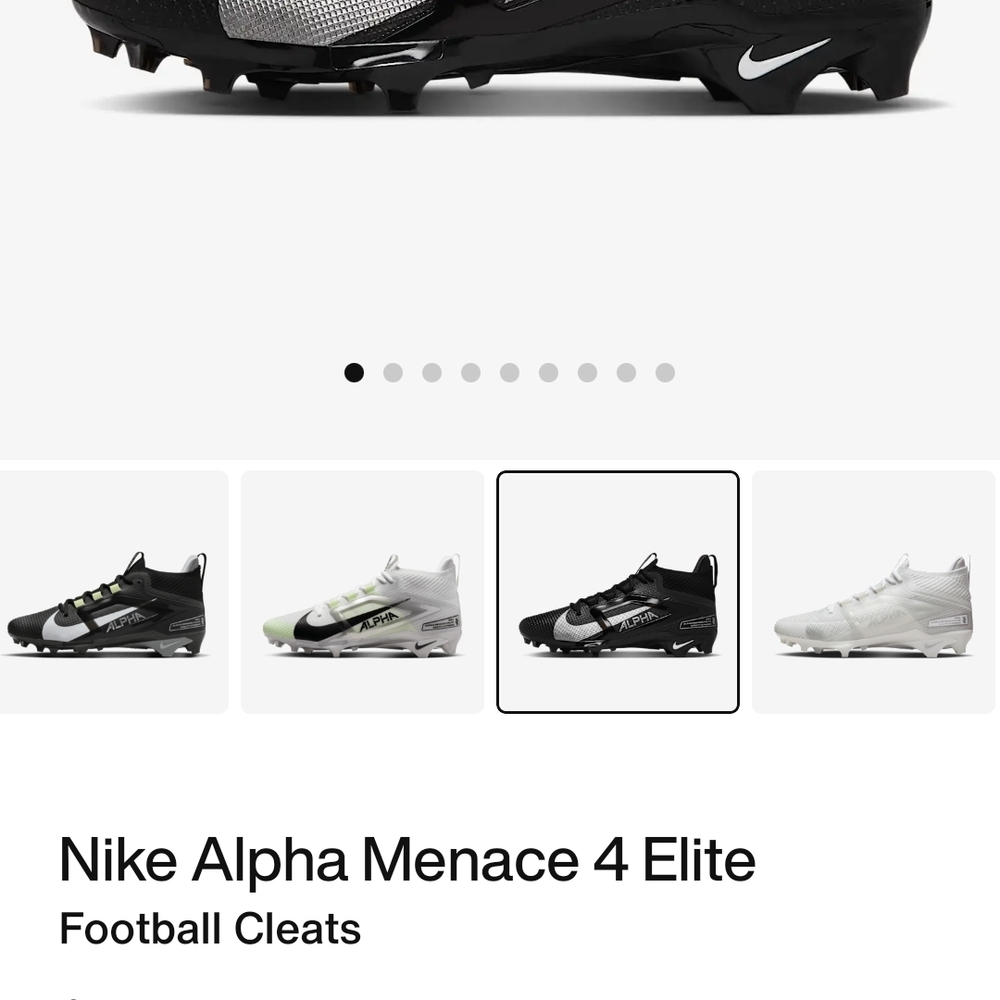 Nike Alpha Menace 4 Elite Football Cleats
